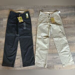 NWT Life Khaki lot of two men’s size 30X32 tan gray relaxed straight chino pants